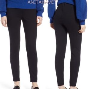 HALOGEN Skinny Ponte Knit Pants Black